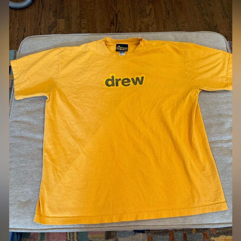 Drew House mustard yellow tee size L